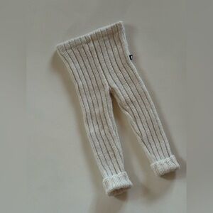 Oeuf Baby Alpaca Knit Pants 0–6M | Ivory Ribbed